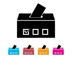 votación caja icono para aplicación o sitio web vector