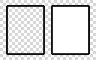 Tablet icon on a white background for mockup. vector illustration elements