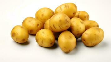 Photo of Potatoes isolated on white background