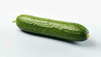 Photo of Cucumbers isolated on white background