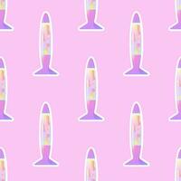 Y2k , seamless pattern 2000e 90e lava lamp vector