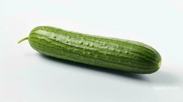 Photo of Cucumbers isolated on white background