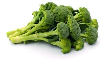 foto de broccolini aislado en blanco antecedentes