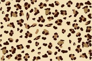 Print leopard pattern decorative background vector illustration