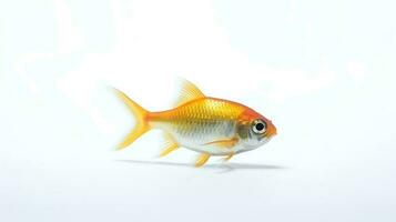 foto de un tetra pescado en blanco antecedentes. generativo ai