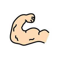 Muscle icon. Upper arm biceps. Vector. vector