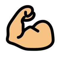 Biceps muscle icon vector