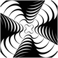 Hypnotic, geometric, repeated pattern vector