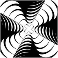 Hypnotic, geometric, repeated pattern vector