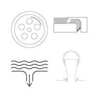 sewer icon vector