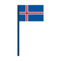 Islandia bandera icono vector