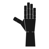 Robot hand icon vector