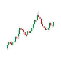 stock price indicator chart icon vector