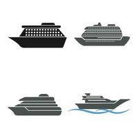 cruise ship icon vector