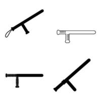 Police Batons icon vector