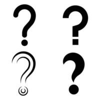 question mark icon vector