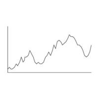 stock price indicator chart icon vector