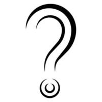 question mark icon vector