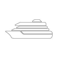 cruise ship icon vector