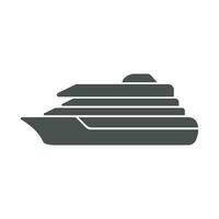 cruise ship icon vector