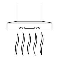 smoke extractor icon vector