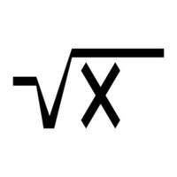 math root icon vector
