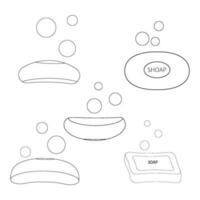 bar soap icon vector