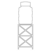 water reservoir icon vector