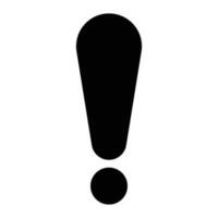 exclamation mark icon vector