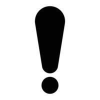 exclamation mark icon vector