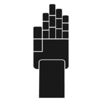 Robot hand icon vector