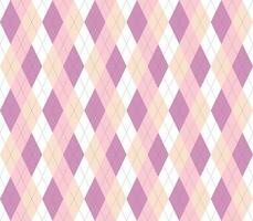 pastel argyle sin costura modelo antecedentes. vector