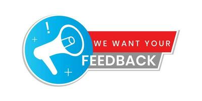 We want your feedback in the text. can be used to stamp Customer Service Reviews. vector