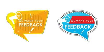 We want your feedback in the text. can be used to stamp Customer Service Reviews. vector