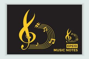 music scale or music note sign or symbol. musical scale icons element vector for banner material, background.