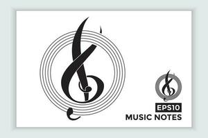 music scale or music note sign or symbol. musical scale icons element vector for banner material, background.