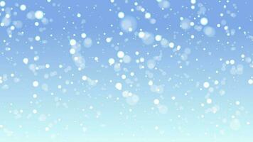 Realistic snowfall or snowflakes. isolated with a blue background. Vector illustration element