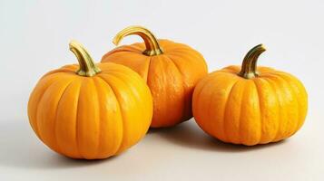 Photo of Pumpkins isolated on white background