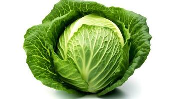 Photo of Cabbage isolated on white background