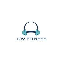 Heavy music for gym logo vector template. Suitable for business, exercise, sport, health and art