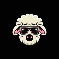 Vector Art of a Blurred Cartoon Sheep