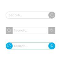 web search bar design for the application interface or website. vector element illustration