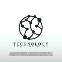 Technology logo. future tech icon. illustration element-vector vector