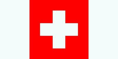 The Swiss national flag is isolated in official colors. vector