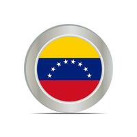 The national flag of Venezuela is isolated in official colors. vector