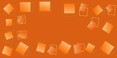 orange abstract background illustration, with gradient square pattern. vector