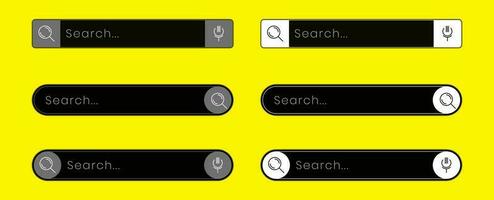 web search bar design for the application interface or website. vector element illustration