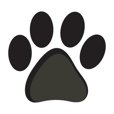 cat or dog paw print icon