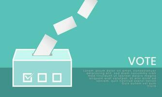 Ballot box icon, the Vote Selection concept for the application or website vector