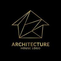 royal house minimalist luxurious outline logo vector